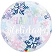 22in HAPPY HOLIDAYS SNOWFLAKES BUBBLE