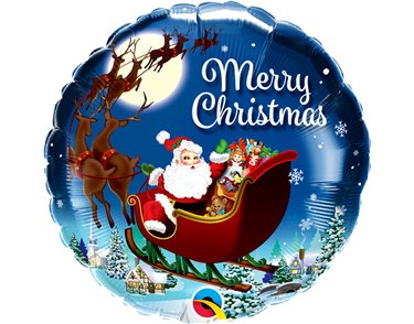 18in CHRISTMAS ST. NICHOLAS FOIL BALLOON