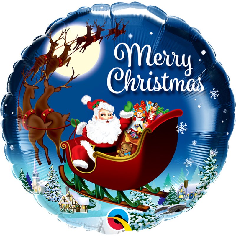18in CHRISTMAS ST. NICHOLAS FOIL BALLOON