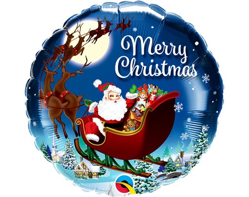 18in CHRISTMAS ST. NICHOLAS FOIL BALLOON