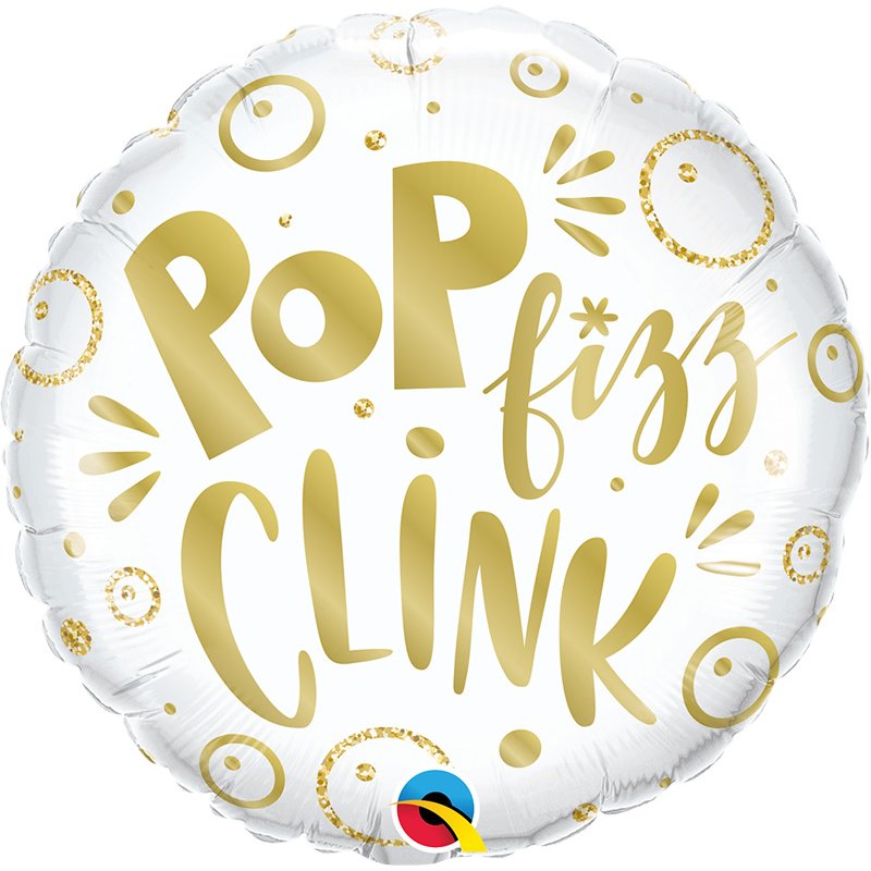 18in POP FIZZ CLINK FOIL BALLOON