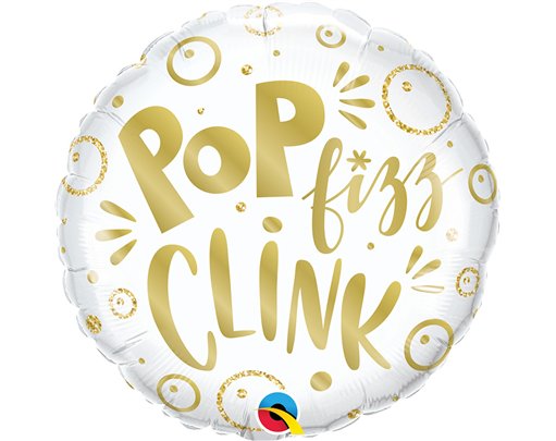 18in POP FIZZ CLINK FOIL BALLOON