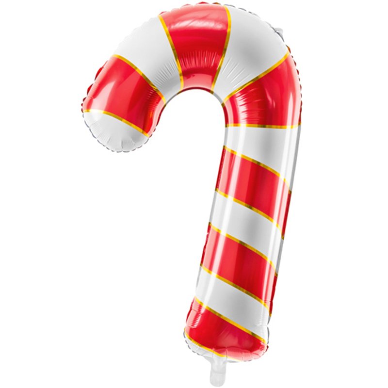 RED CANDY CANE FOIL BALLOON