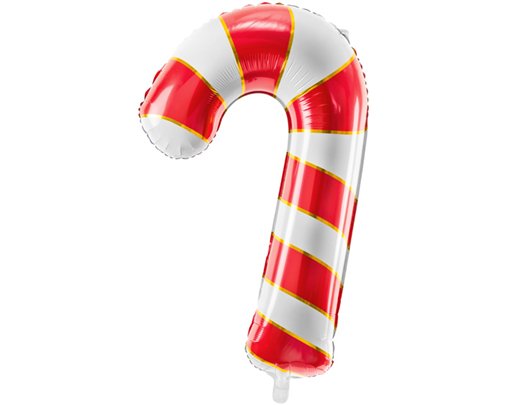 RED CANDY CANE FOIL BALLOON