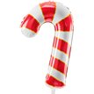 RED CANDY CANE FOIL BALLOON