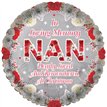 18in NAN REMEMBRANCE XMAS FOIL BALLOON