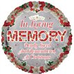 18in IN LOVING MEMORY REMEMBRANCE XMAS FOIL BALLOON