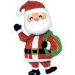 74in SPECIAL DELIVERY SANTA FOIL BALLOON