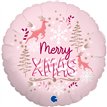 18in PINK XMAS FOIL BALLOON