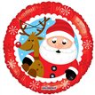 18in CHRISTMAS SANTA & REINDEER FOIL BALLOON
