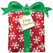 CHRISTMAS PRESENT SUPERSHAPE FOIL BALLOON