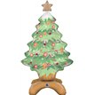 38in CHRISTMAS TREE STAND UP FOIL BALLOON