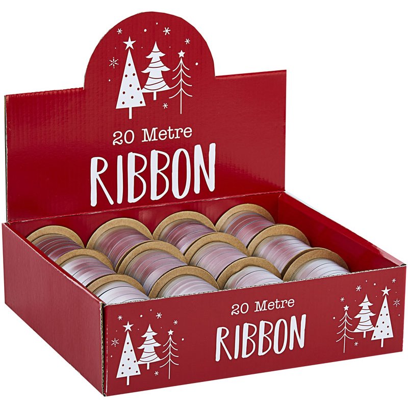 20M METALLIC MATTE SILVER RIBBON 12S
