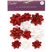 10PK RED BOWS 12S