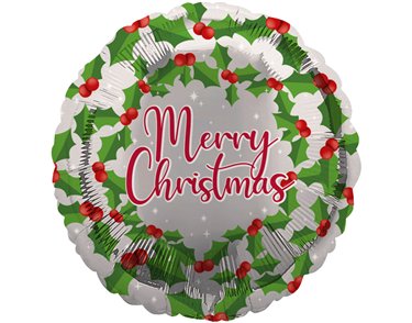 18in MERRY XMAS FOIL BALLOON