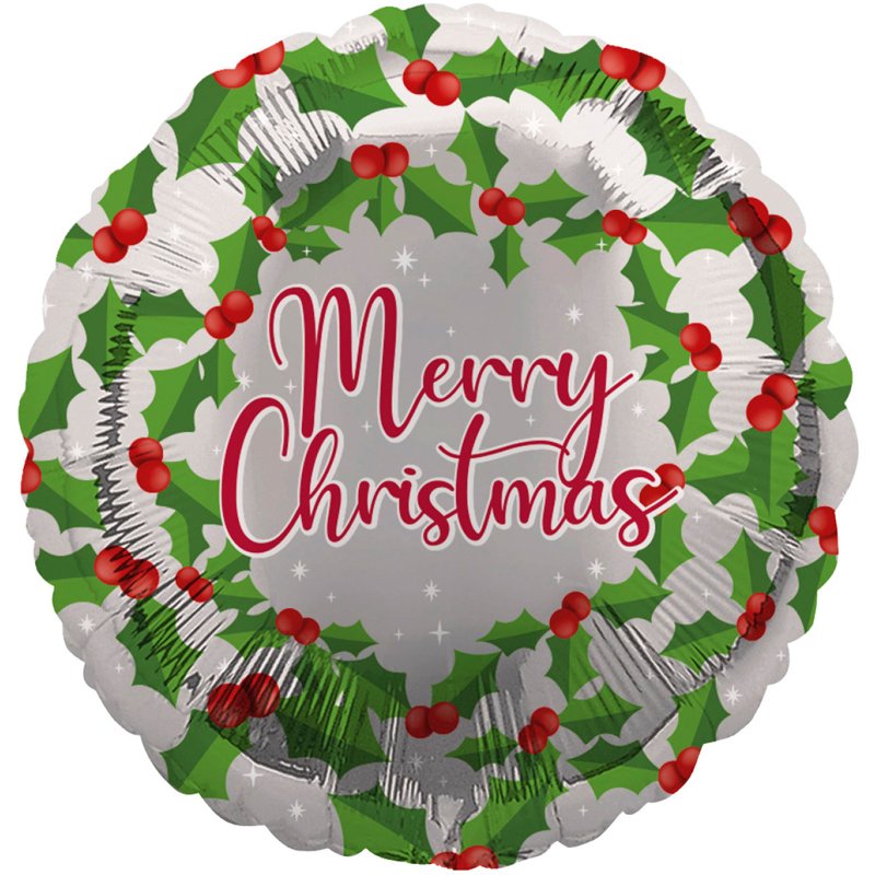 18in MERRY XMAS FOIL BALLOON