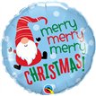 18in MERRY CHRISTMAS GNOME FOIL BALLOON
