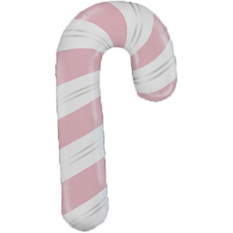 41in PINK CANDY CANE FOIL BALLOON