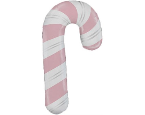 41in PINK CANDY CANE FOIL BALLOON