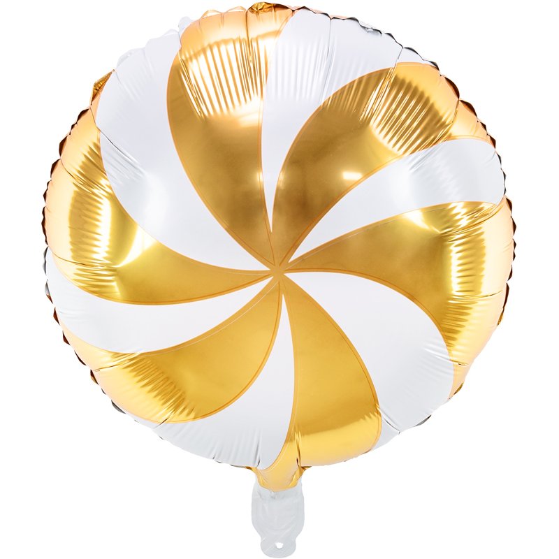 35cm GOLD CANDY PRINT FOIL BALLOON