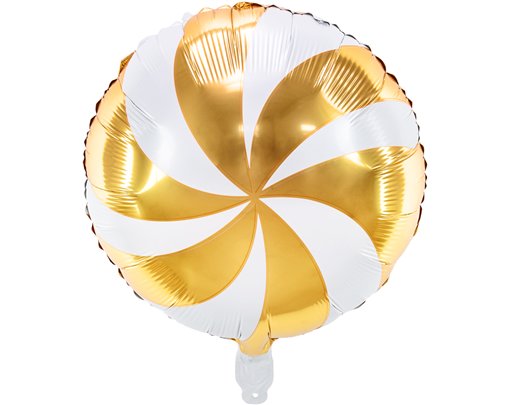 35cm GOLD CANDY PRINT FOIL BALLOON