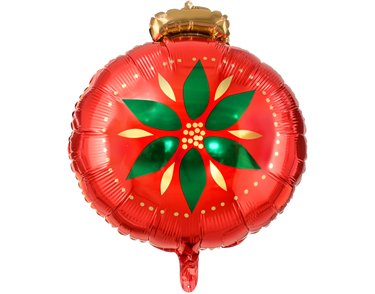 45cm CHRISTMAS BAUBLE SHAPED FOIL BALLOON