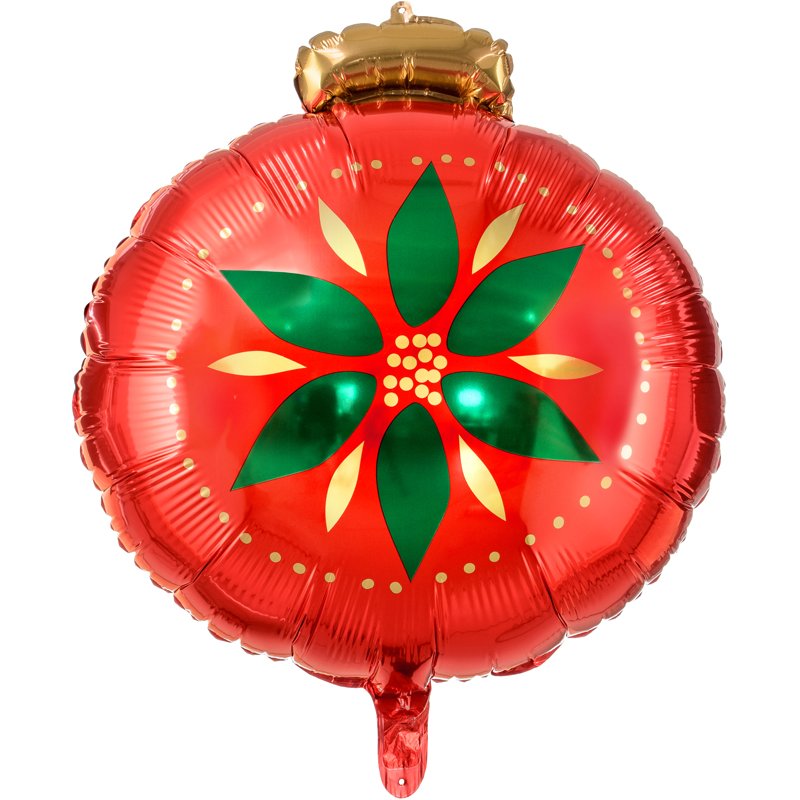 45cm CHRISTMAS BAUBLE SHAPED FOIL BALLOON