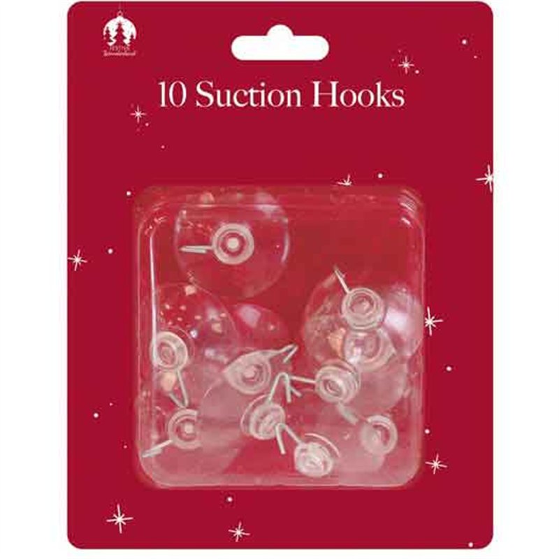 10PK LARGE SUCTION HOOKS