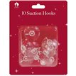 10PK LARGE SUCTION HOOKS