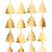 GOLD CHRISTMAS TREES DOOR CURTAIN