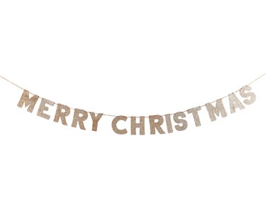 2m MERRY CHRISTMAS WOOD BANNER