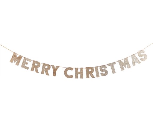 2m MERRY CHRISTMAS WOOD BANNER