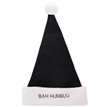 BAH HUMBUG BLACK SANTA HAT