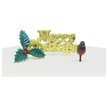 3PC PLASTIC YULE LOG PLASTIC DECORATING KIT