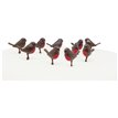 10PC ROBIN PLASTIC CAKE TOPPER PICKS