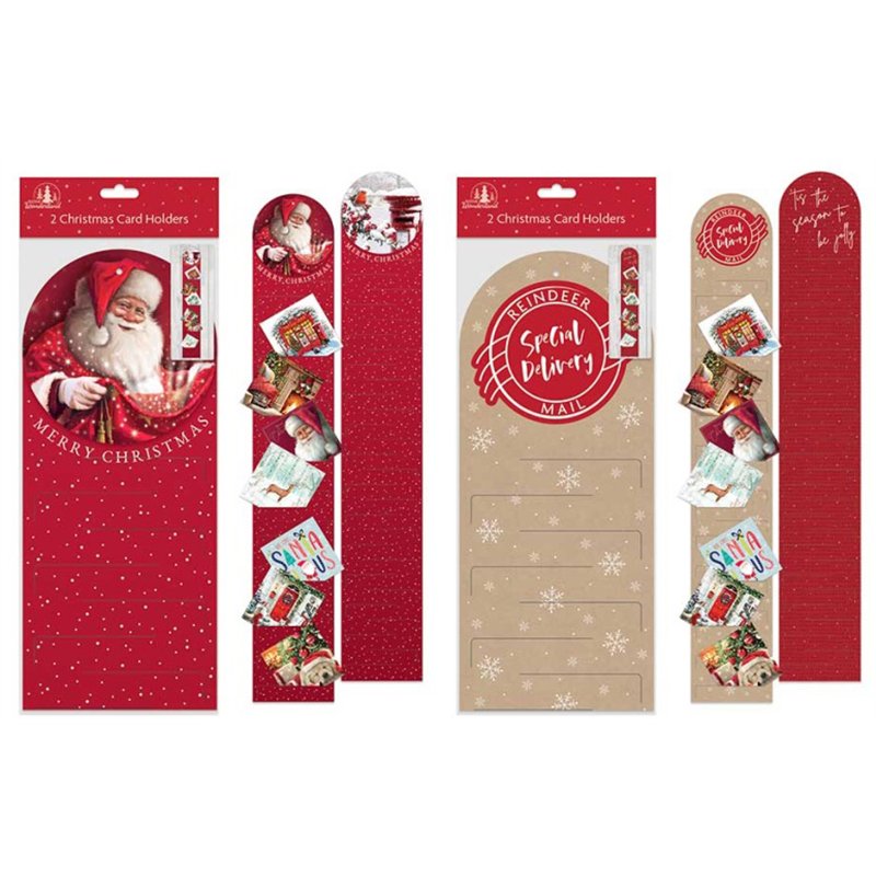TRADITIONAL CHRISTMAS CARD HOLDER 12S