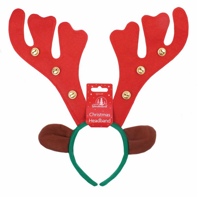 REINDEER ANTLERS WITH BELLS