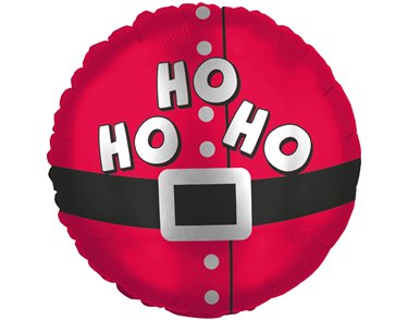 18in SANTA HO HO FOIL BALLOON