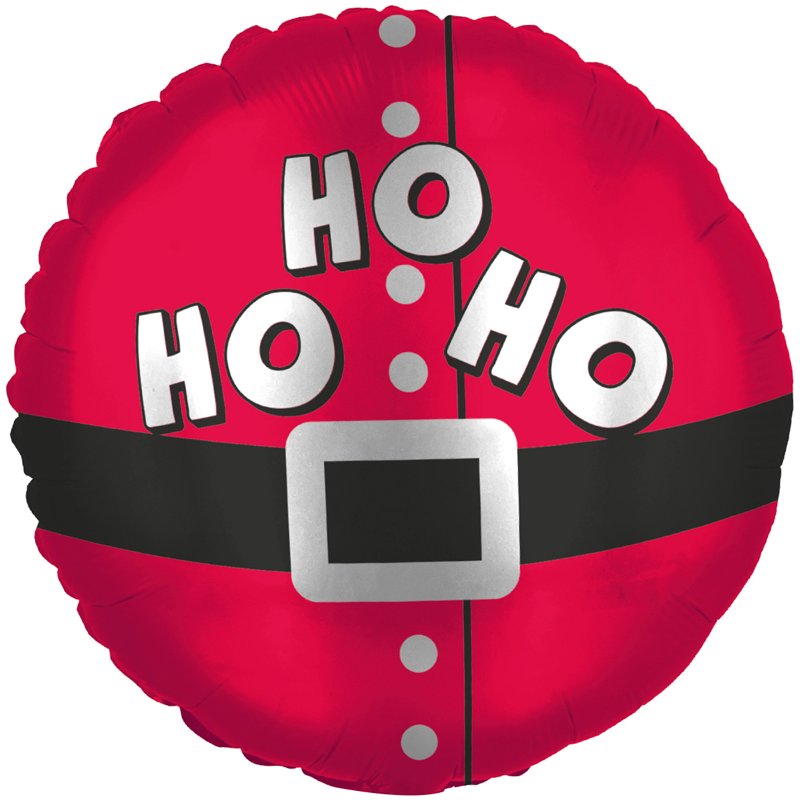 18in SANTA HO HO FOIL BALLOON