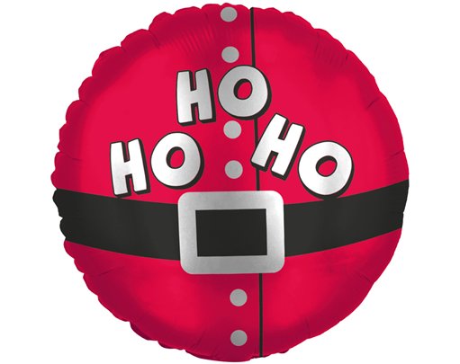 18in SANTA HO HO FOIL BALLOON