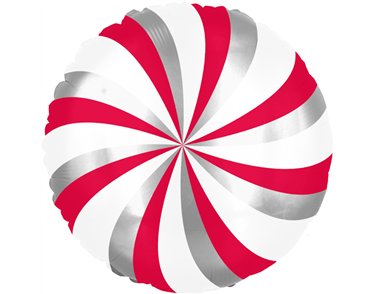 18in CANDY SWIRL FOIL BALLOON