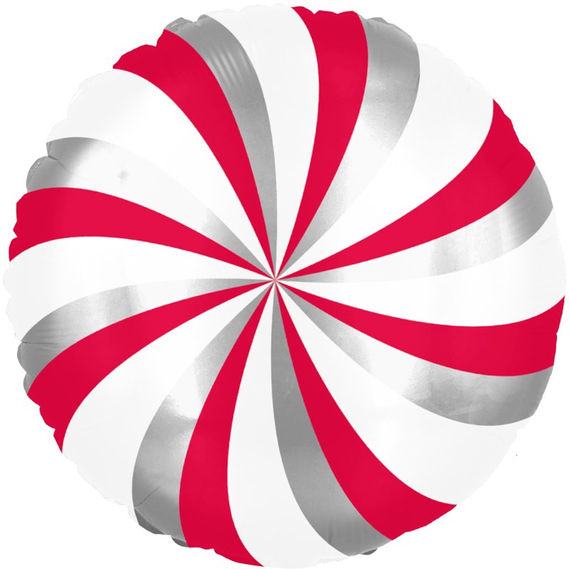 18in CANDY SWIRL FOIL BALLOON