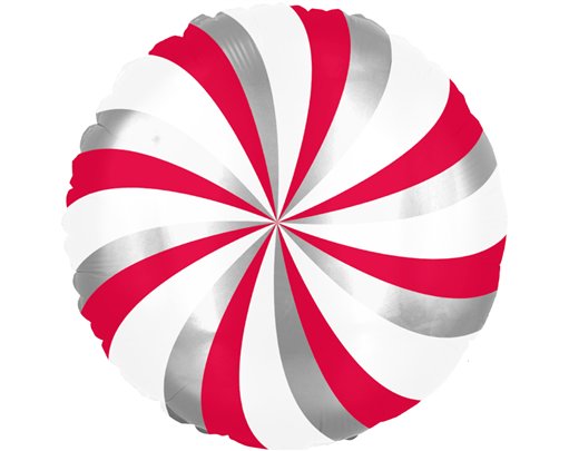 18in CANDY SWIRL FOIL BALLOON
