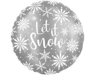 18in LET IT SNOW FOIL BALLOON