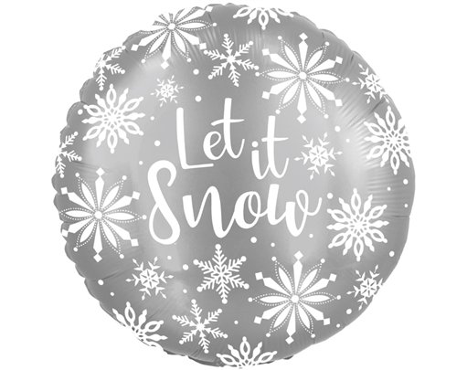 18in LET IT SNOW FOIL BALLOON