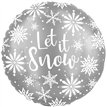 18in LET IT SNOW FOIL BALLOON