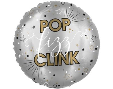 18in POP CLINK FIZZ FOIL BALLOON