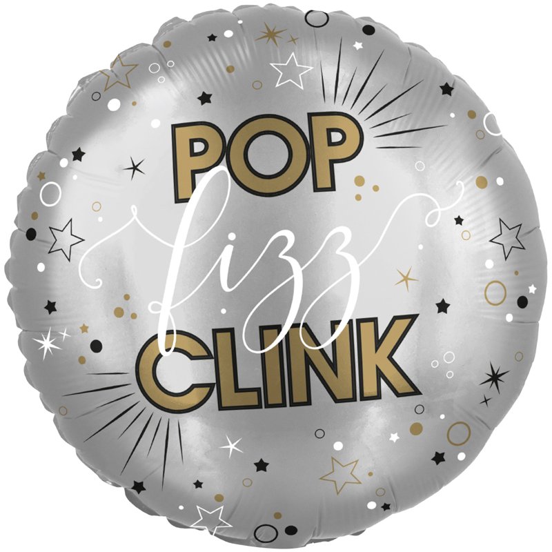 18in POP CLINK FIZZ FOIL BALLOON