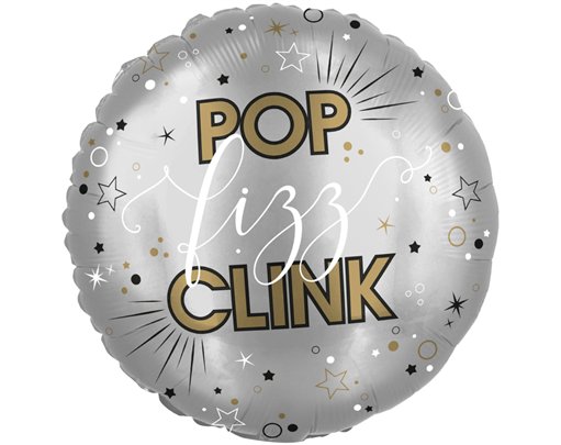 18in POP CLINK FIZZ FOIL BALLOON