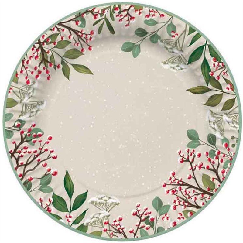 8PK TRADITIONAL PAPER PLATES